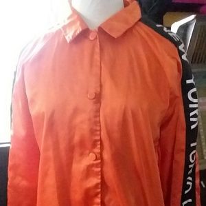 Forever 21 Orange Jacket NY, London,  Tokyo